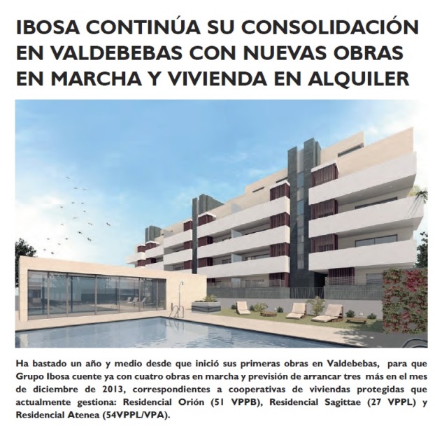 Grupo IBOSA: Nuevas obras en marcha en Valdebebas y oferta de viviendas protegidas en alquiler